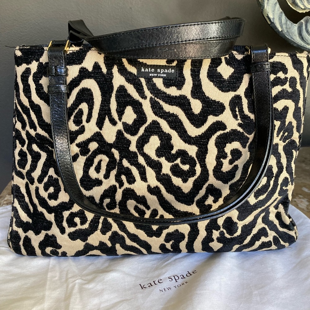 Vintage Kate Spade animal print handbag-excellent condition!